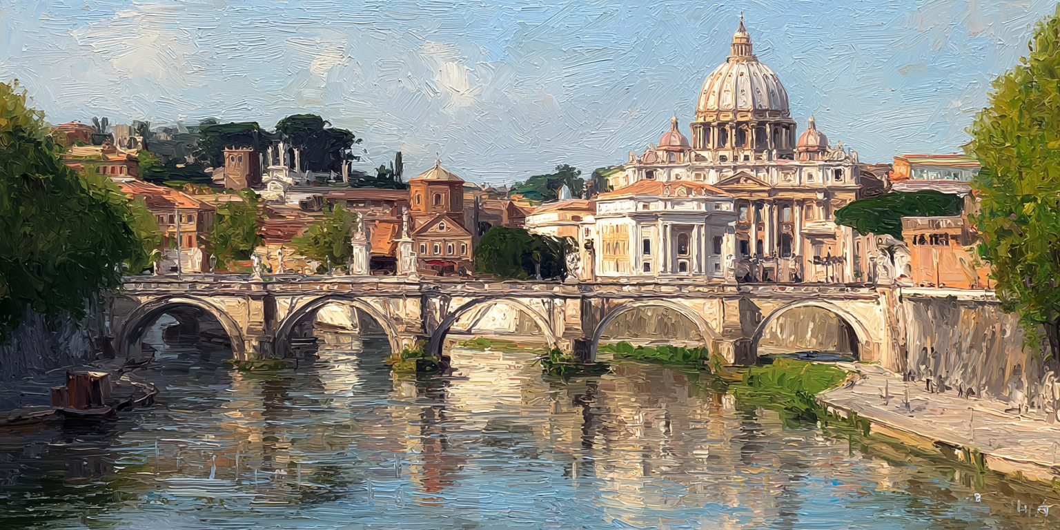 St. Peter's Basilica at sunset